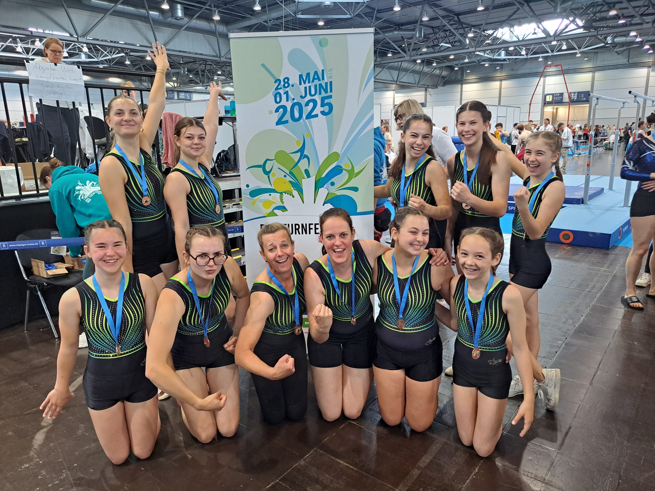 Birkesdorfer Turnverein beim Deutschen Turnfest in Leipzig