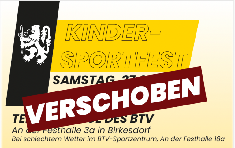 VERSCHOBEN: Kindersportfest am 25.06.2026
