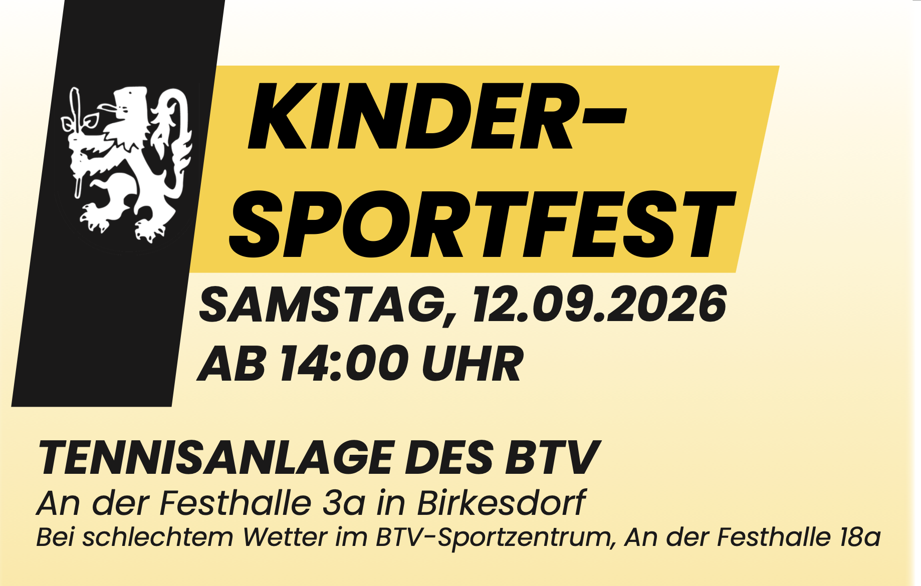 Kindersportfest am 12.09.2026